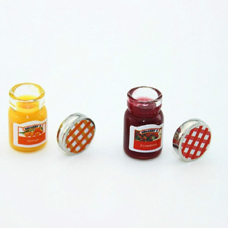 Doll House Mini Accessories Mini Jam Jar Simulation Kitchen Condiments, Jam Jar