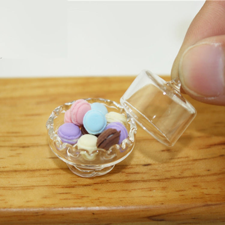 Mini clear candy jar open with colorful miniature candies inside