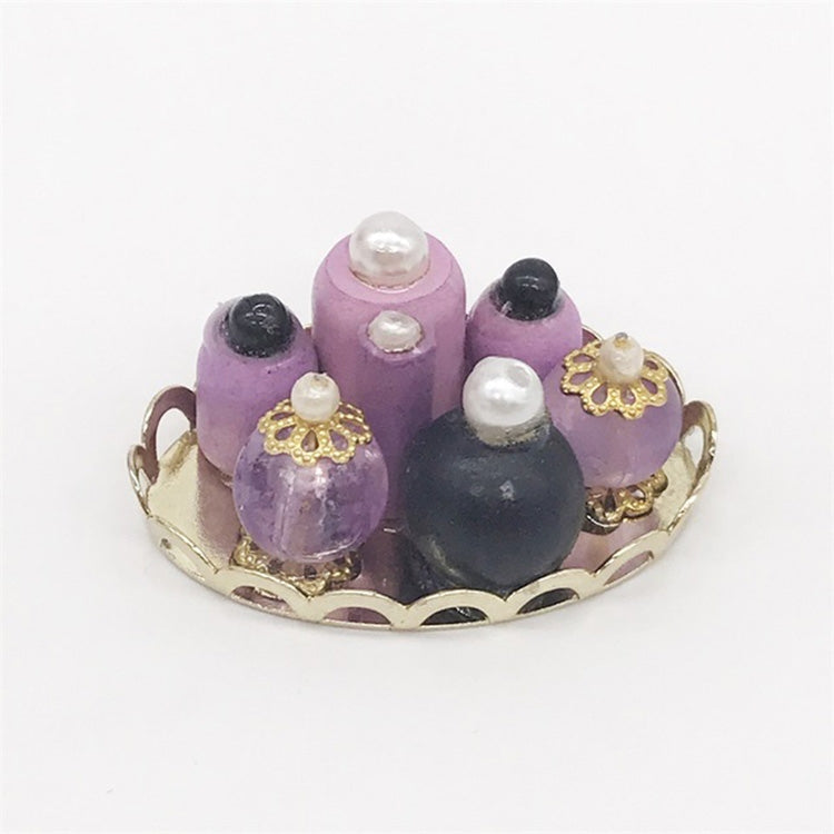 3 PCS Mini Doll House Dressing Table Decoration Cosmetic Set