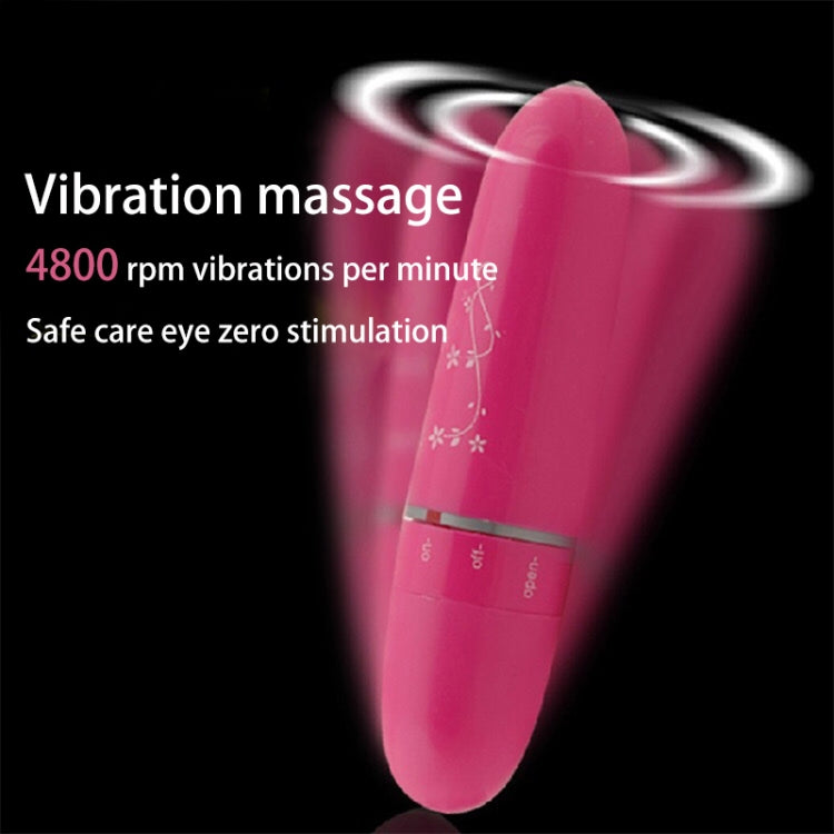 Pink mini electric portable eye massager with vibrating massage head