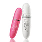 2-pack eye massagers: pink and white oval handheld devices with top control panel