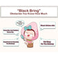 Cartoon skincare illustration with a pig-nose face mask and blackhead-related callouts