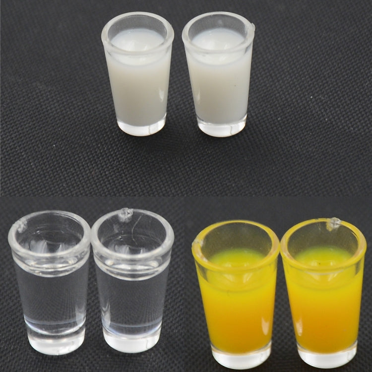 3 Pair 1:12 Miniature Doll House Accessories Plastic Mini Cup Model, Juice Cup