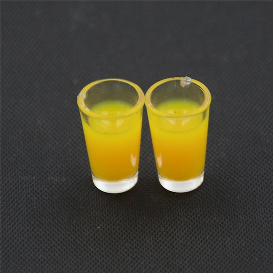 3 Pair 1:12 Miniature Doll House Accessories Plastic Mini Cup Model, Juice Cup