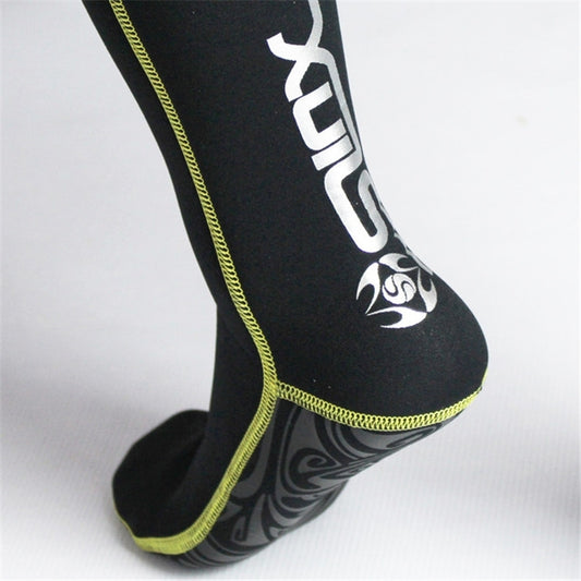 SLINX 1130 3mm Neoprene Cold Protection Diving Socks Super Elastic Non-slip Diving Fins Anti-wear Socks, S (38-39), M (40-41), L (42-43), XL (44-45)