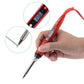 Red LCD temperature-controlled soldering iron with soldering tip and display