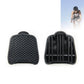 Bike pedal lock to flat converter set, black grip pad with ridged base