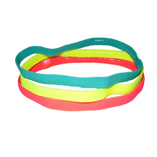 2 PCS Elastic Rope Candy Color Sports Yoga Hair Band Headband Sweat Band, Elastic Rope Hair Band (Pink), Elastic Rope Hair Band (Black)