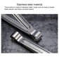 Stainless steel food clip close-up with rounded jaws and serrated grip pads
