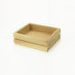 Rectangular mini wooden open box, natural light wood