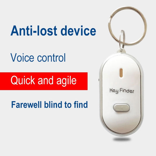5 PCS ZG808 LED Key Finder Voice Control Anti-lost Device, Random Color Delivery, ZG808