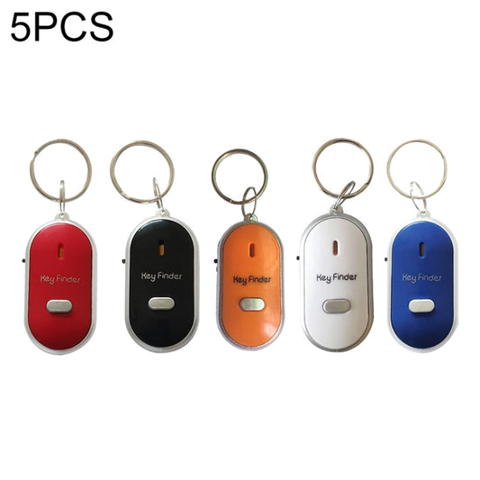 5 PCS ZG808 LED Key Finder Voice Control Anti-lost Device, Random Color Delivery, ZG808
