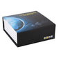 GPS tracker retail box with blue world map graphics