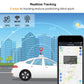 GPS tracker realtime tracking concept with car and map on phone
