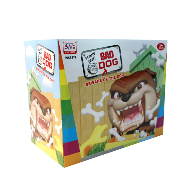 Retail box for Beware of the Dog board game with cartoon dog