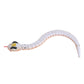 White infrared remote-control snake toy with textured scales and curved tail