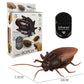 Remote-control cockroach toy with packaging box and infrared remote, brown wings and dark body