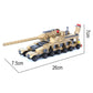 Tan tank building model, 26cm long with 7.5cm height markings