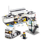 Police station building set with police truck, open interior, tower, and officer minifigures.
