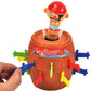 2 PCS Tricky Toys The Pirates Uncle Insert Sword Barrel Table Game, Pirate Barrel