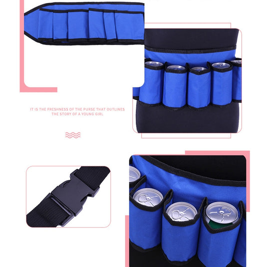 Portable Outdoor Beer Mountaineering Belt Minimalist Stylish Style Multi-function Outdoor Sports Running Hiking Riding Travelling Belt, (Camouflage Color), (Blue), (Black)