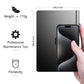 Black handheld gaming PC back panel with grip, plus size and weight callouts
