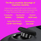 Handheld game console analog joystick with matte black thumbstick