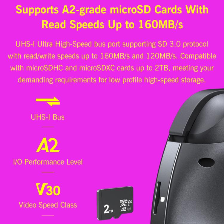 Handheld game console compatible microSD card next to device side