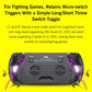 Handheld game console controller back with LT and RT trigger switch toggles