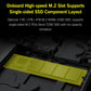 Handheld game console interior base with green M.2 SSD slot cover