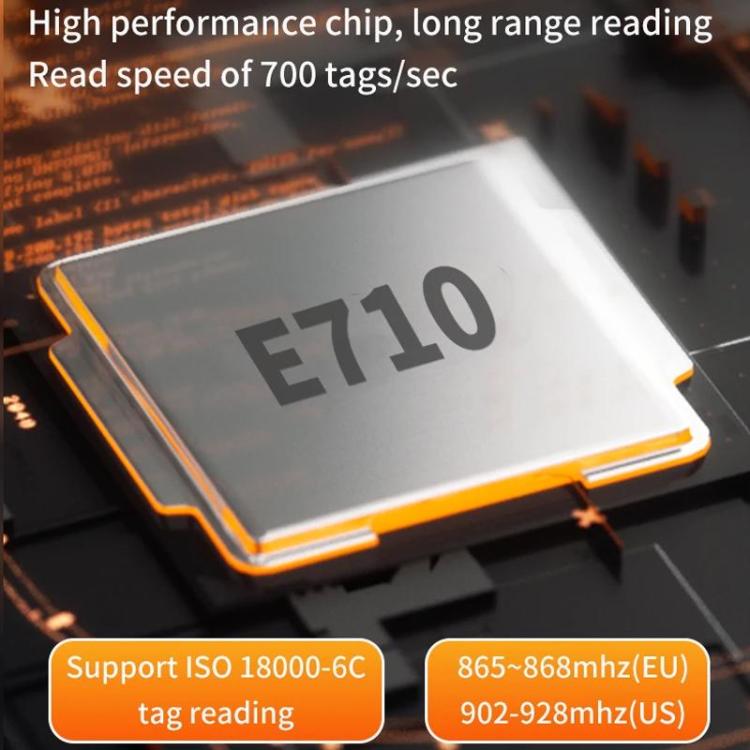 E710 Chip Long Range RFID UHF Portable Handheld Bluetooth Reader, Style: Enhanced, Enhanced, EU Plug, Enhanced, US Plug, Enhanced, UK Plug