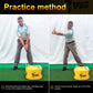 PGM Multi-Function Golf Power Impact Waterproof Practice Training Smash Hit Strike Bag Trainer Exercise Package, Size: 26 x 44cm, HL002 Black, HL002 Yellow