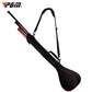 PGM Golf Foldable Portable Nylon Ball Bag(Black Silver), PGM Black Silver, PGM Black Red