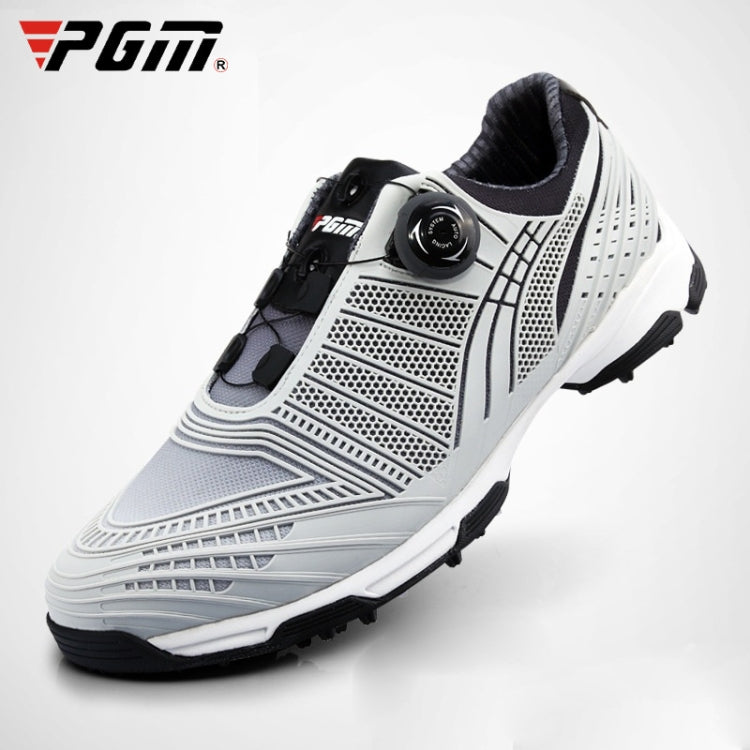 White golf lace-up sneakers with black buckle knob and black traction sole