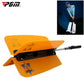 Yellow golf wind swing trainer fan resistance board with black handle