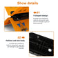 Orange wind swing trainer close-up of black fan resistance housing