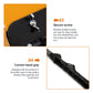 Orange wind swing trainer close-up of secured screw and black hand grip