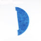 Blue curved cleaning rag pad for robot vacuum cleaning