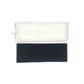 Robot vacuum filter set with white pleated insert and dark foam block