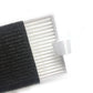 Robot vacuum replacement filter with dark foam and white pleated insert