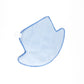 Blue-trimmed cleaning pad with fabric surface
