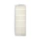 Robot vacuum HEPA filter, white pleated media with mounting tabs
