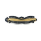 Robot vacuum main roller brush with speckled yellow base and black bristle segments
