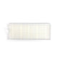 Robot vacuum replacement filter with white pleated media and rectangular frame