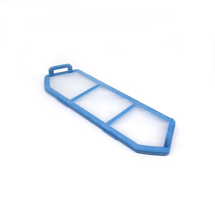 Replacement vacuum filter frame in blue with grid cells