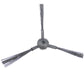 Robot side brush with black bristles and gray circular mounting hub