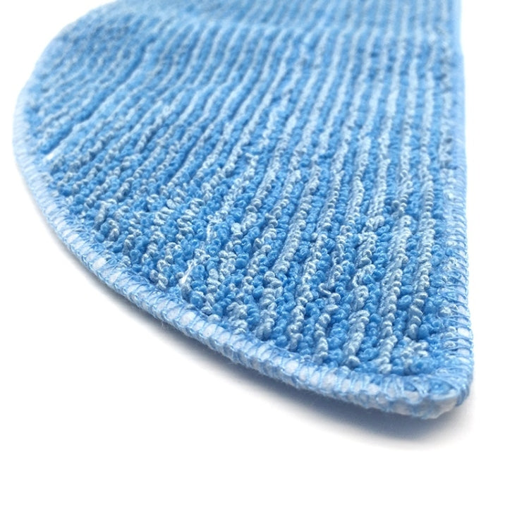 Blue microfiber cleaning cloth pad with dense textured pile