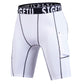 Men's quick-drying stretch boxer briefs, white with black trim and front pouch pocket