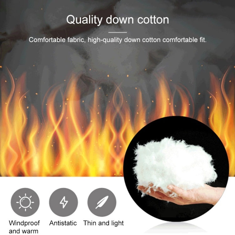Black down-cotton puffer vest fabric with insulating warmth features