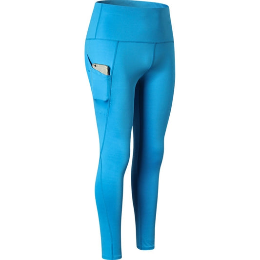 Super High Waist Slant Pocket Stretch Quick Drying Tights (Color:Colorful Gray Size:L), S, M, L, XL, XXL